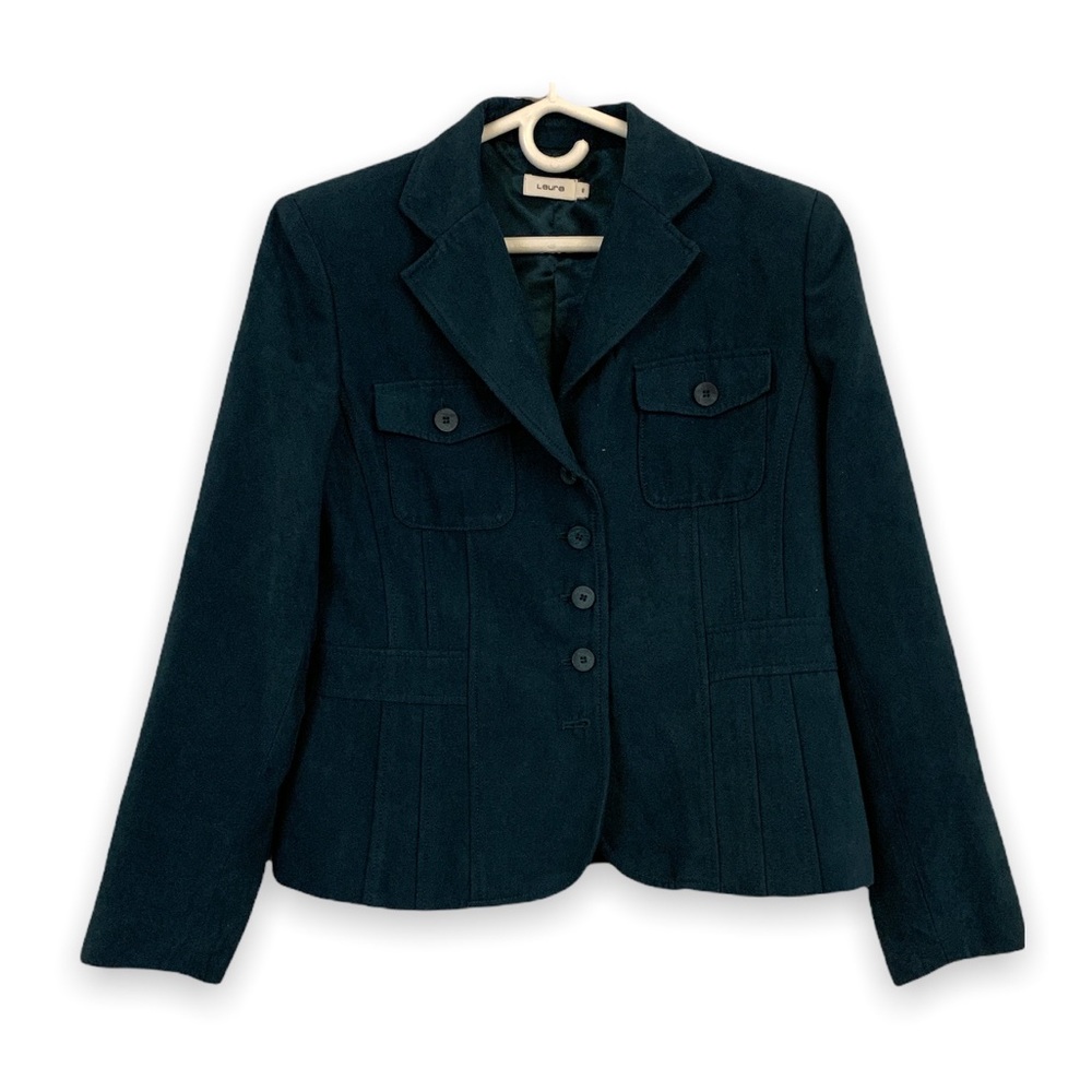 EUC - Laura Blazer Jacket - Size 8 Small - Classy Emerald Green